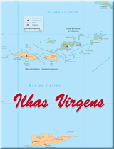 Mapa Ilhas Virgens