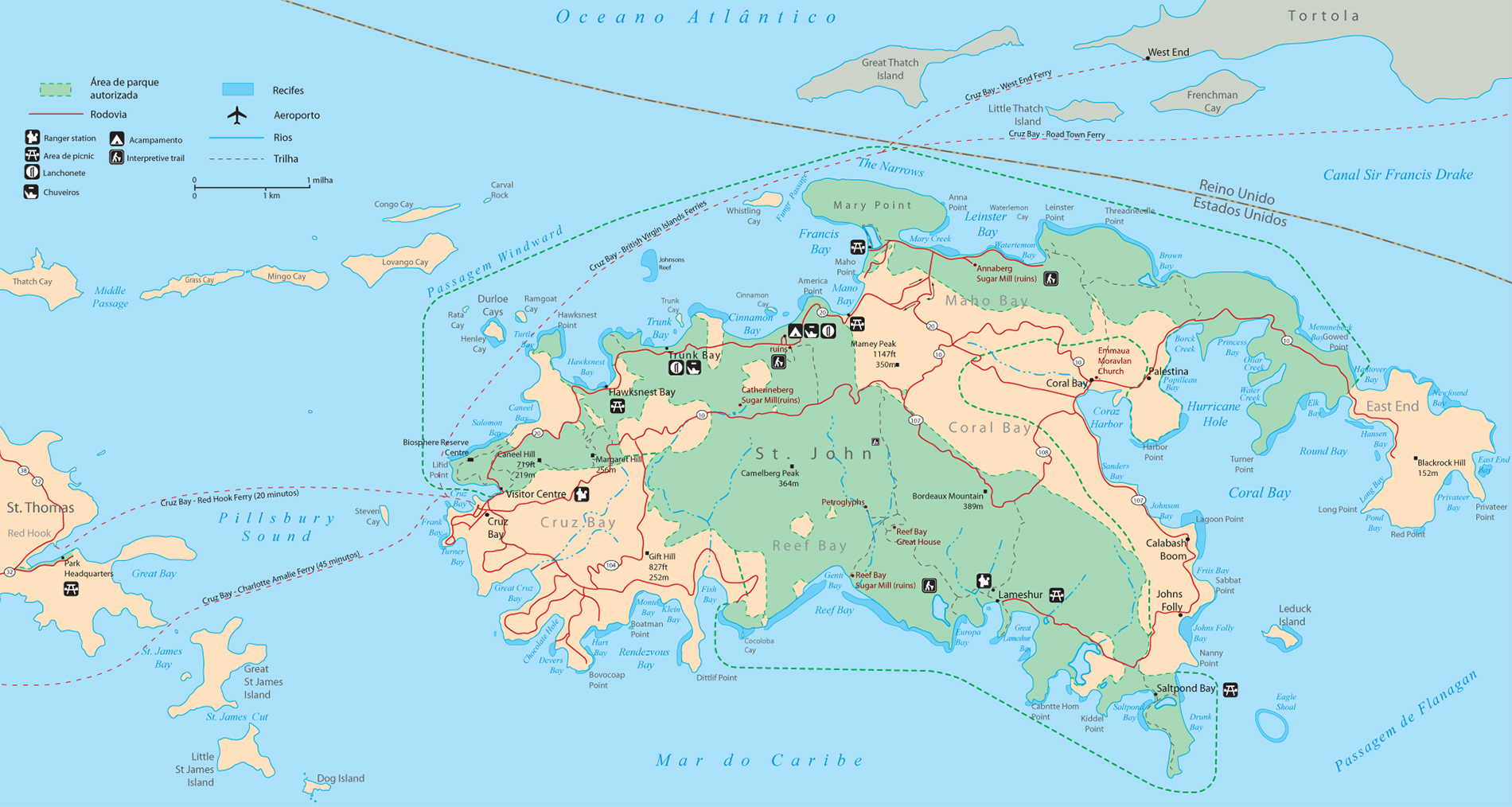 Mapa Saint John