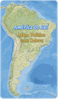 America Sul relevo