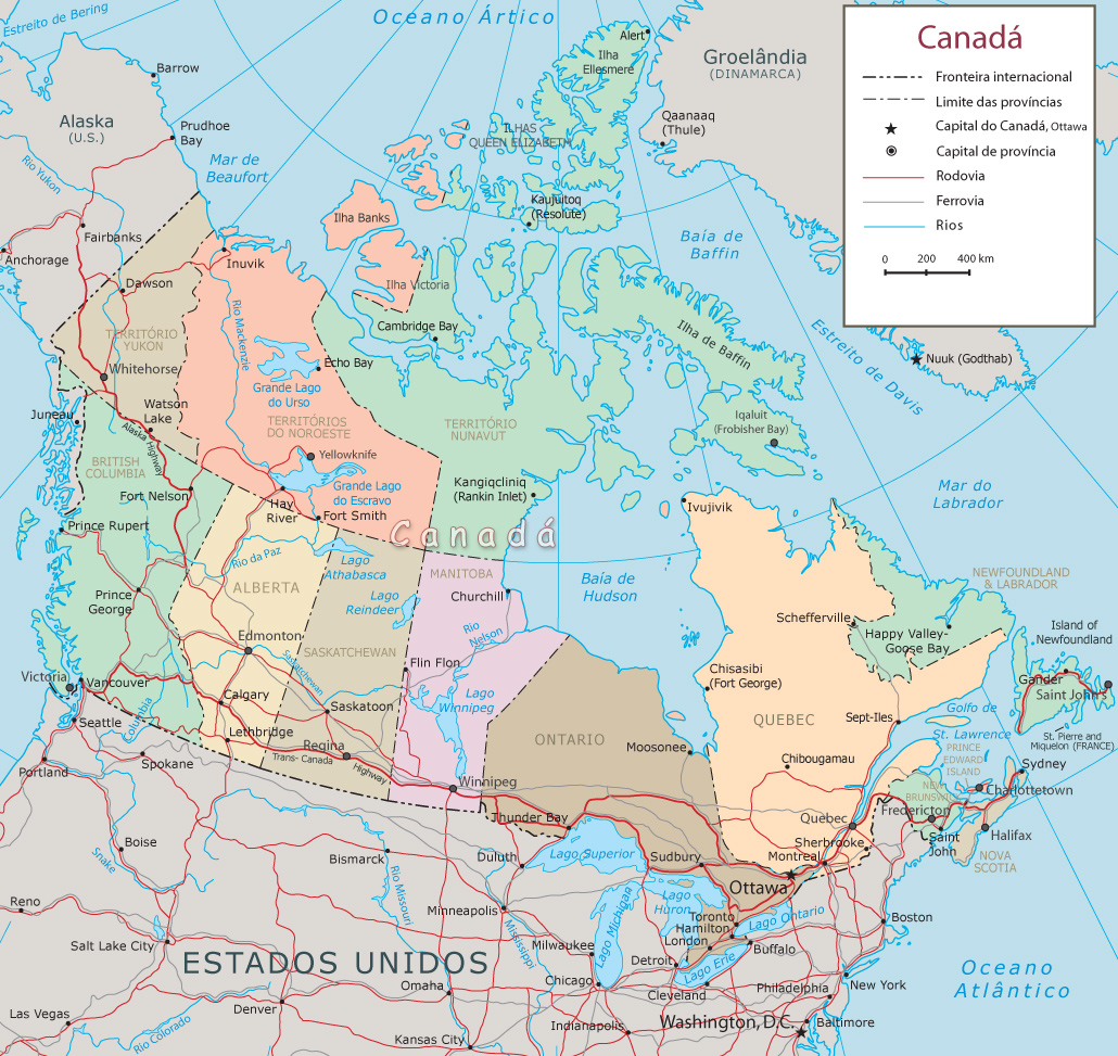 Mapa Canada