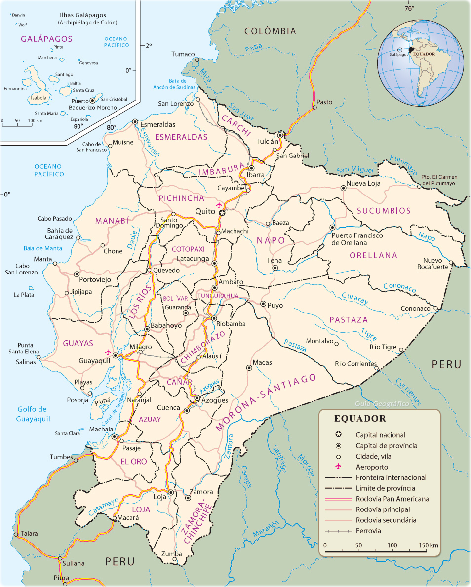 Mapa Equador