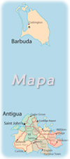 Mapa Antigua Barbuda