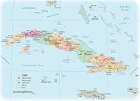 Mapa Cuba