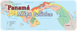 Panama mapa politico