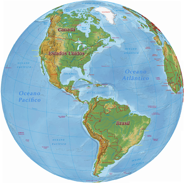 America Mapa