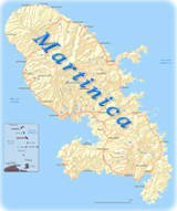 Mapa Martinica