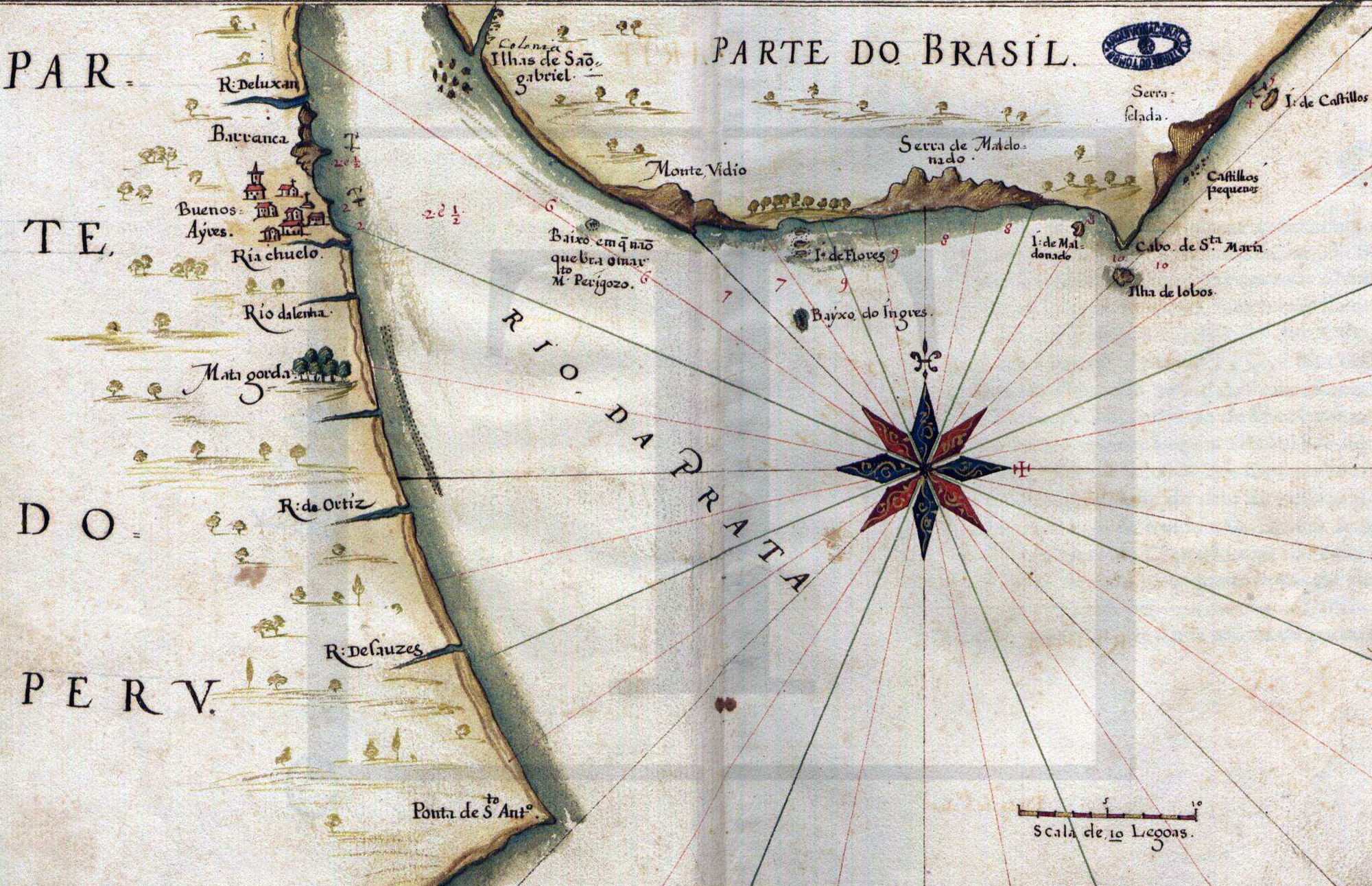 Mapa Rio da Prata