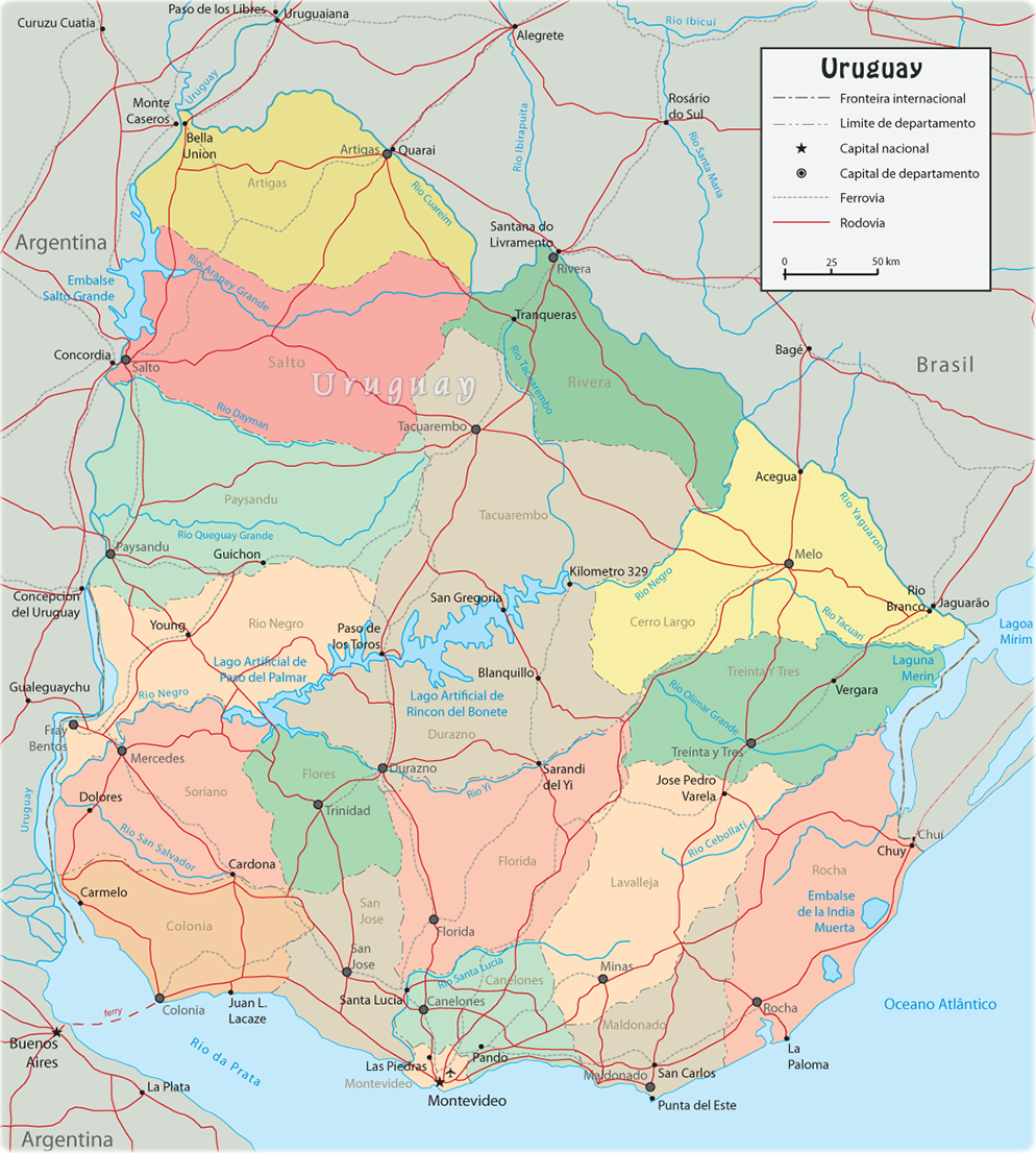 Mapa Uruguay