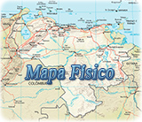 Mapa fisico da Venezuela